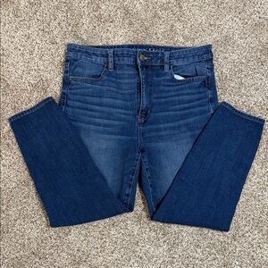 American Eagle Outfitters Dark Blue highest rise jegging